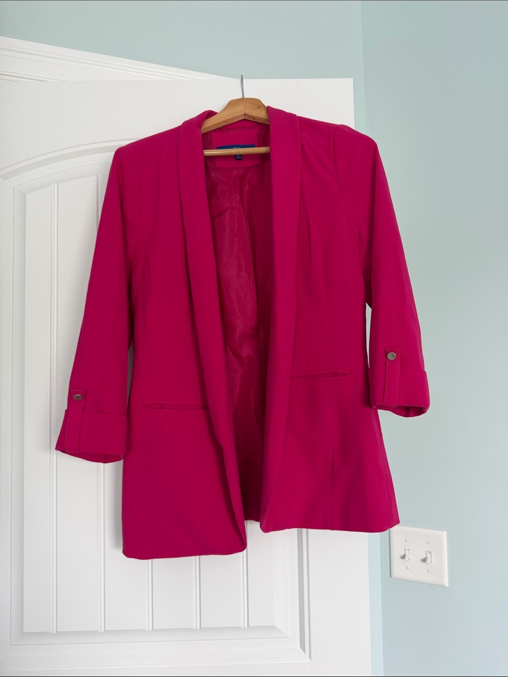 Apt. 9 Open-Front Hot Pink Blazer